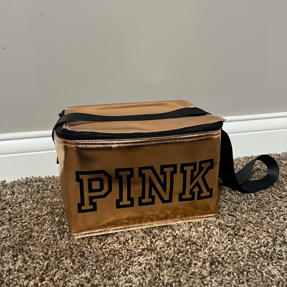 PINK Coral Makeup Bag With Strap - Picture 1 of 4